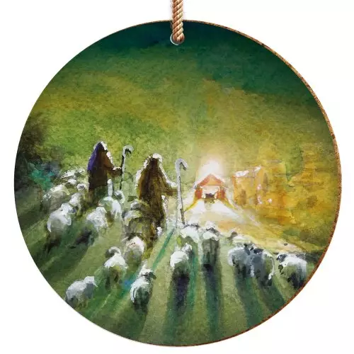 Shepherds Ceramic Hanging Decoration