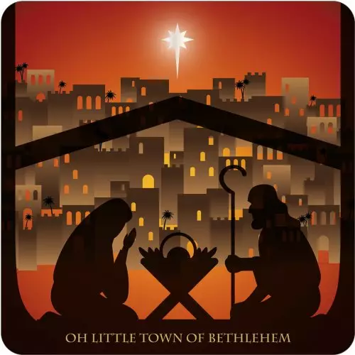 Bethlehem's Stable Cork Coaster