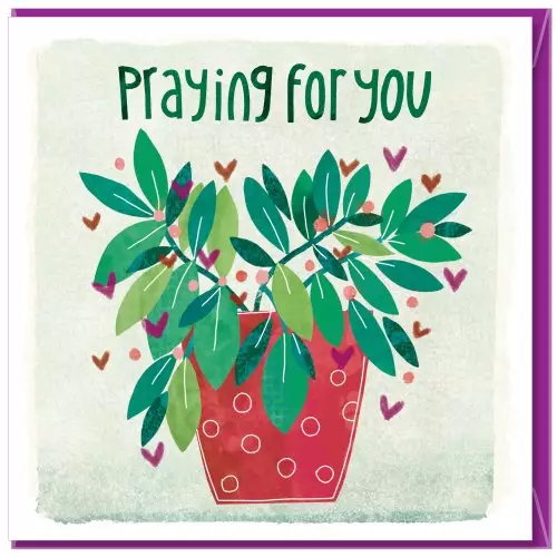 Praying for you Greetings Card