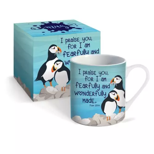 Fearfully and Wonderfully Made Puffins Mug & Gift box
