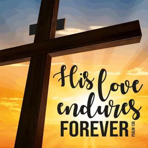 His Love Endures Forever Easter Cards (Pack of 5)