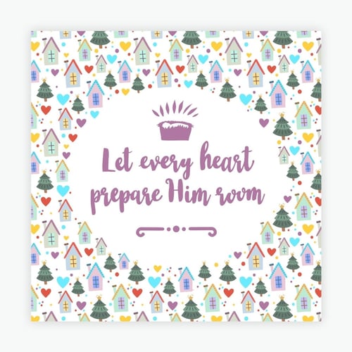 Let Every Heart Adore Him Christmas Cards (pack of 10)