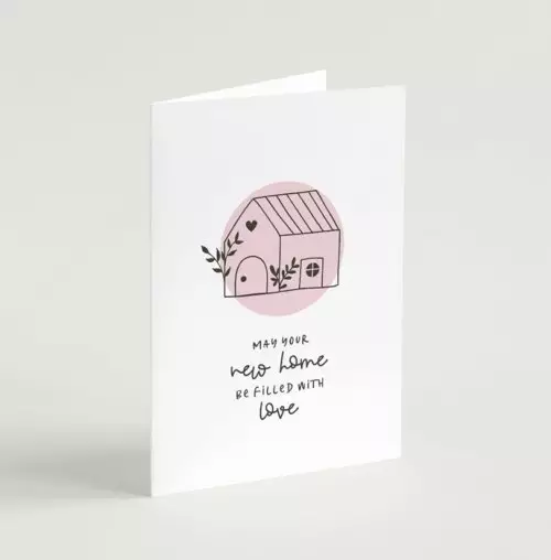 'May Your New Home' (Scandi Home) A6 Greeting Card