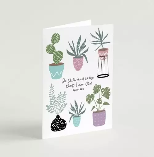 'Be Still and Know' (House Jungle) A6 Greeting Card