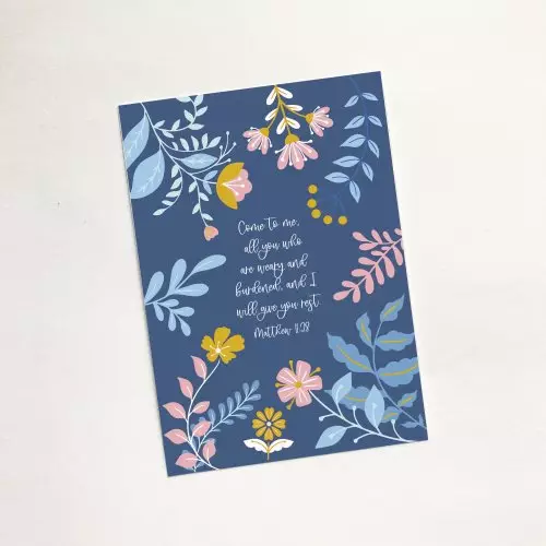 'Come to Me' (Blooms) Mini Card