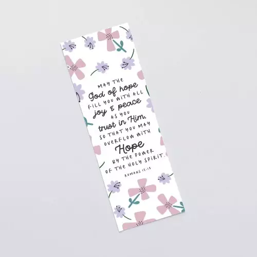 'May The God Of Hope' (Petals) Bookmark