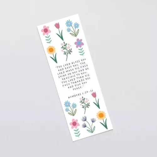'The Lord Bless You' (Spring) Bookmark