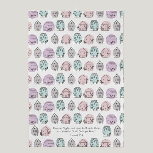 'Peace Be To You' (Scandi Home) Tea Towel