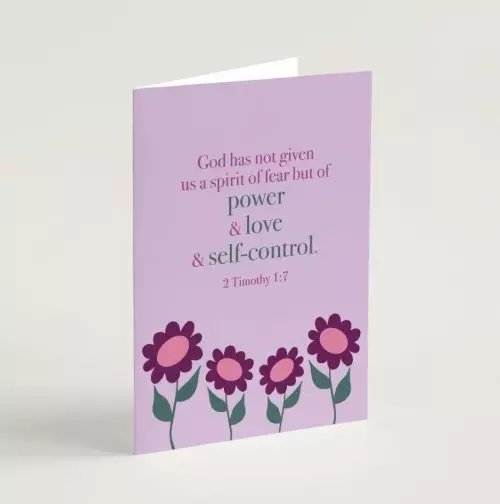 Power and Love Encouragement Card & Envelope
