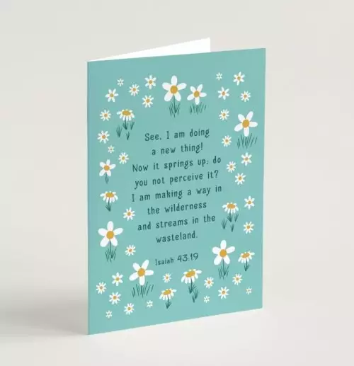 See I am Doing a New Thing Encouragement Card & Envelope