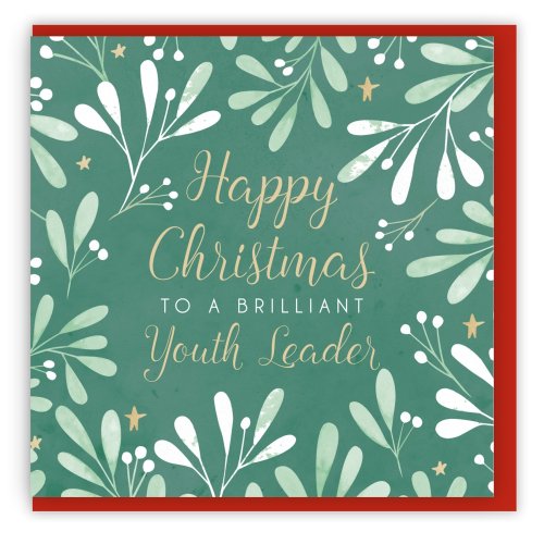 Happy Christmas to a Brilliant Youth Leader Single Christmas Card