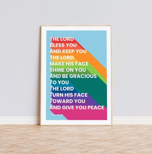 Lord Bless You And Keep You, The - Numbers 6 - A4 Print