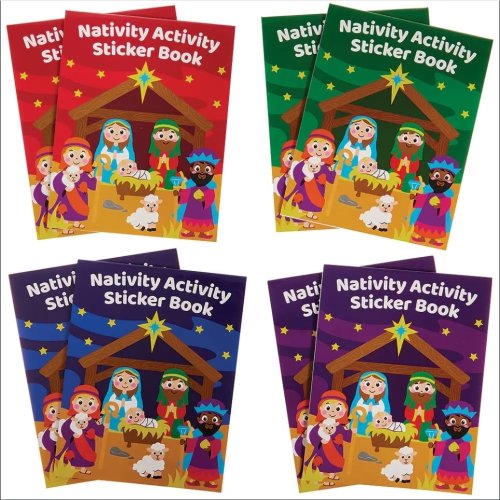 Nativity Activity Sticker Books - Pack of 8