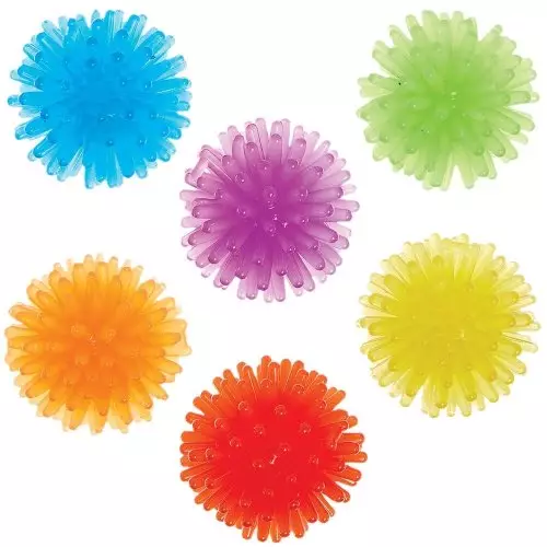 Rainbow Colours Mini Hedgehog Balls - Pack of 12