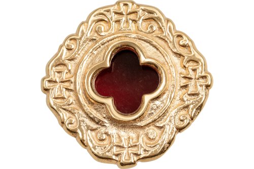Gold Plated Pocket Reliquary D 6 cm