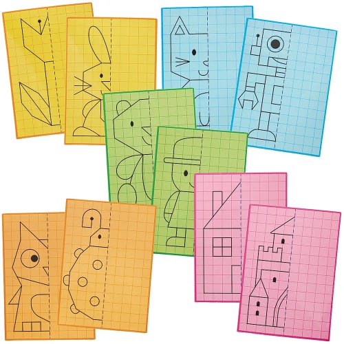 Lattice Symmetry Wipe Clean Drawing Boards (Pack of 10)