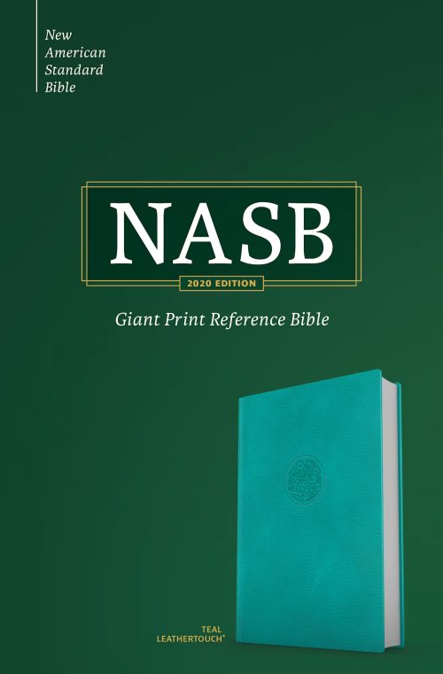 NASB Giant Print Reference Bible, Teal Leathertouch