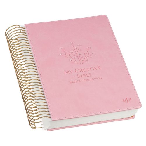 KJV Pink Faux Leather Hardcover My Creative Bible Illustrators Edition