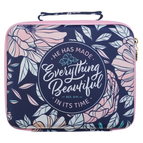 Bible Organizer Hardcover Floral Everything Beautiful Ecc. 3:19