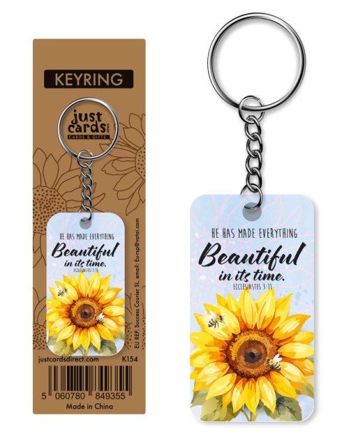 Sunflower keyring - Ecclesiastes 3:11