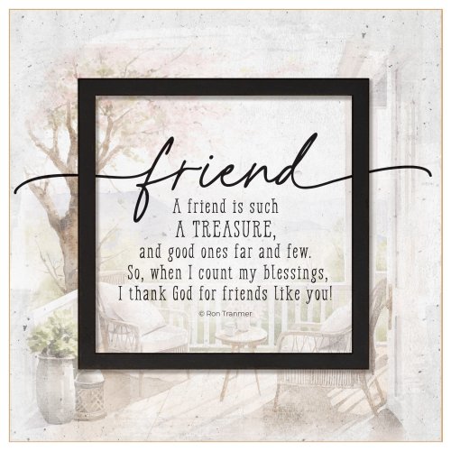 Plaque-Layered Grace-A Friend Is Such A Treasure (6 x 6)