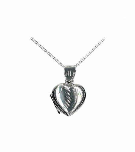 Silver Heart Pendant - 16" Chain