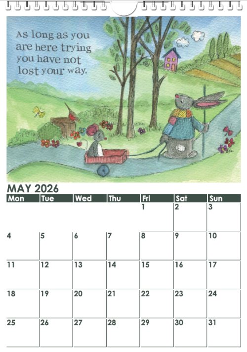 My Painted Bear 2026 Wall Calendar