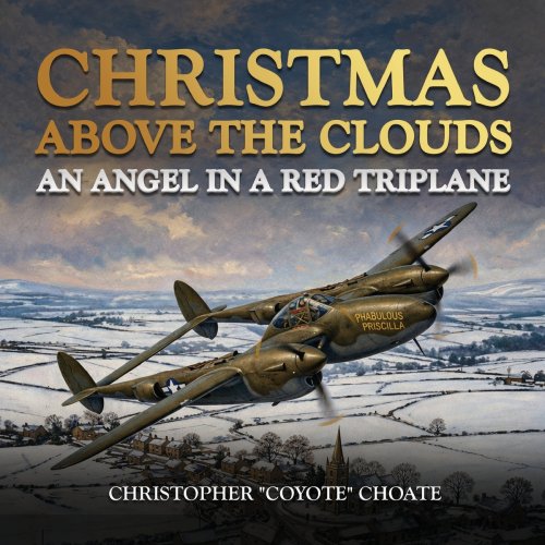 Christmas above the Clouds: An Angel in a Red Triplane