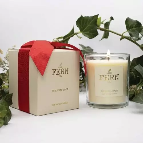 Wild Fern Christmas Candle