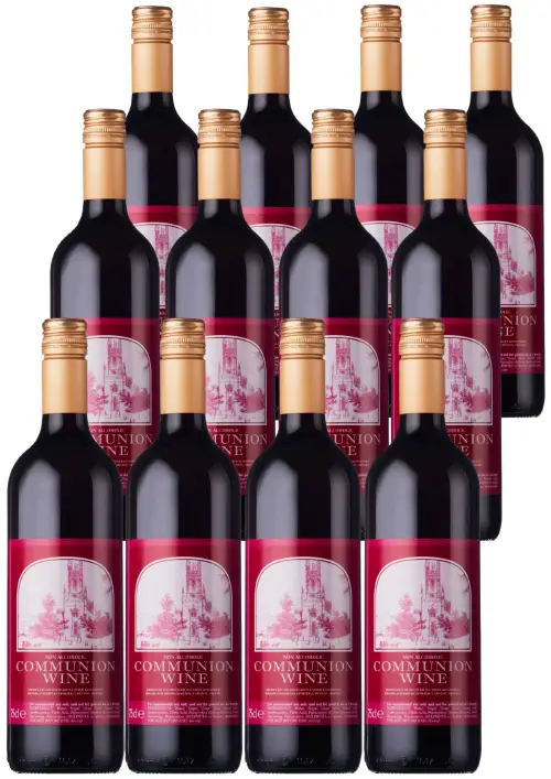 Pack of 12 Non-Alcoholic Communion Wine 75cl - Broadland Drinks