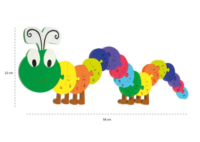 Caterpillar Alphabet Puzzle (FSC®)