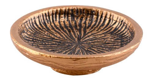 Anthracite & Gold Incense Bowl D 11 cm