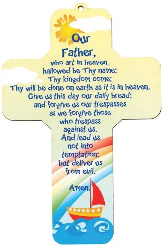 Children's Wooden Cross - Our Father (12481)