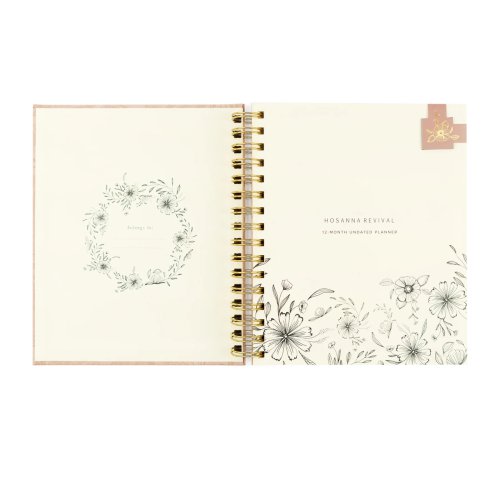 12-Month Undated Planner: Sonora Design, Spiral