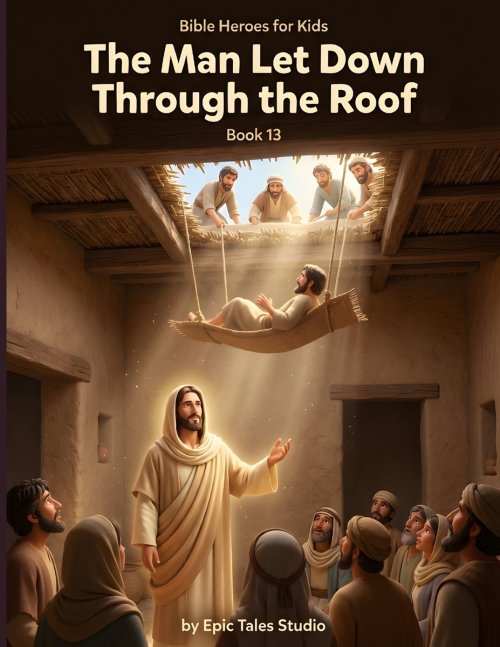 Bible Heroes for Kids: The Man Let Down Through the Roof - Book 13: A Story of Faith, Friendship, and Never Giving Up