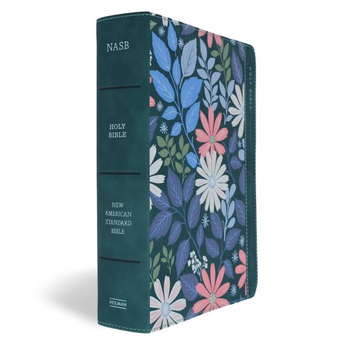 NASB Notetaking Bible, Large Print Edition, Teal Floral