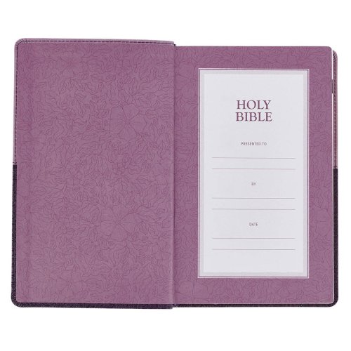 KJV Giant Print Faux Leather Purple Two-tone