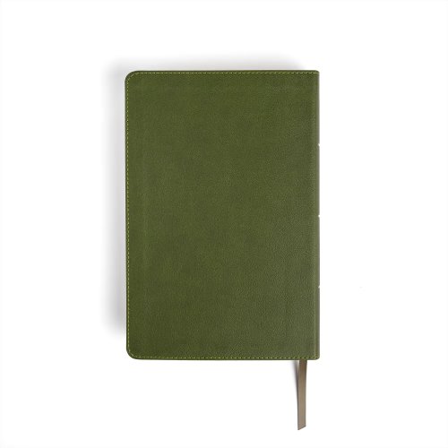 NASB Giant Print Reference Bible, Olive Leathertouch