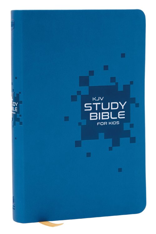 KJV Study Bible for Kids, Blue Leathersoft: The Premier Study Bible for Kids, Red Letter