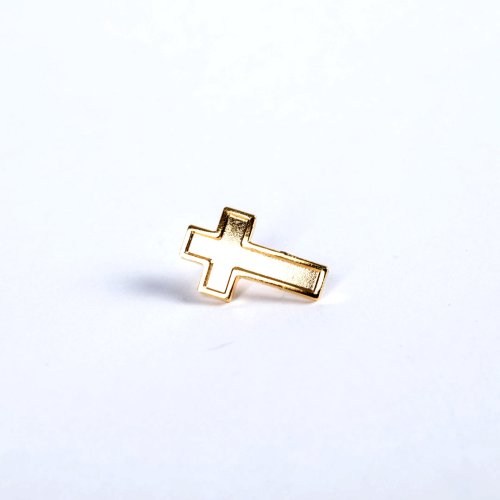 Lapel Pin Cross Gold Pack of 6