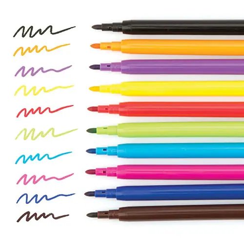Fab Fibre Tip Pens (Pack of 10)