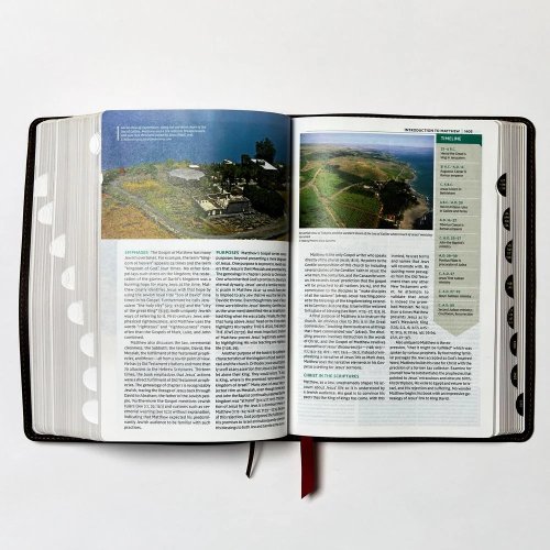 NKJV Study Bible, Leathersoft, Brown, Full-Color, Comfort Print