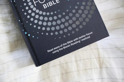 NIrV, Clear Focus Bible, Hardcover, Charcoal/Blue