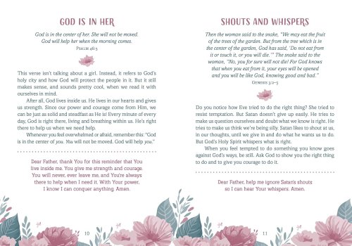 Devotions and Prayers for Strong Girls: Wisdom and Encouragement For Making a Difference