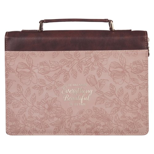 Bible Cover Fashion Pink/Brown Everything Beautiful Ecc. 3:11
