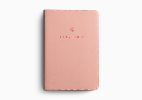 ESV Giant Print Personal Size Bible, Red Letter (TruTone, Blush Rose)