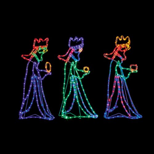 70cm 360 LED Lights 3 Wisemen Rope Light