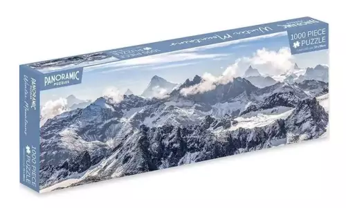 1000 Piece Jigsaw Puzzle Panoramic - Winter Mountain