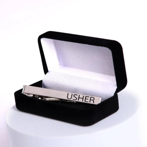 Tie Bar Usher Silver