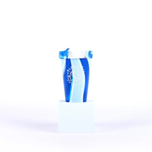 'It Is Well' Blue Silicone Cup 16oz (473ml)